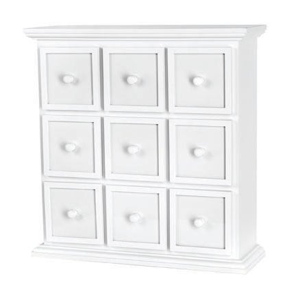 Doodlebug Design - Fashion Furnishings Collection - Apothecary Chest - White