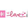 Doodlebug Design - Headlines Collection - Cardstock Stickers - Love