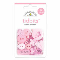 Doodlebug Design - Tidbits Embellishment Packs - Cupcake Assortment, CLEARANCE