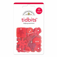Doodlebug Design - Tidbits Embellishment Packs - Ladybug Assortment, CLEARANCE