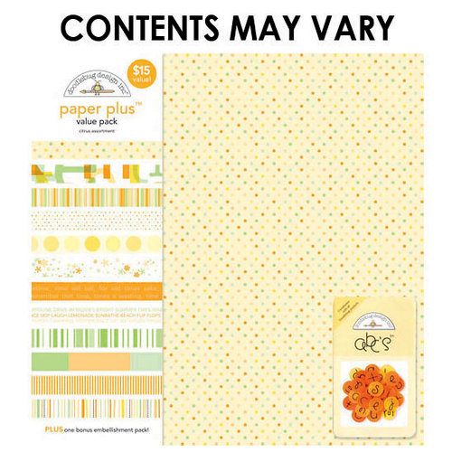 Doodlebug Design - Paper Plus Value Pack - Citrus Assortment