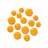 Doodlebug Design - Chunky Brads - Tangerine