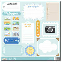 Doodlebug Design - Great Getaways Collection - Cute Cuts - 12 x 12 Cardstock Die Cuts