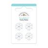 Doodlebug Design - Happy Holidays Collection - Brads - Frosty Flakes Braddies