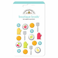 Doodlebug Design - Bon Appetit Collection - Boutique Brads - Assorted Brads - Bon Appetit