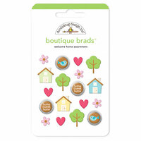 Doodlebug Design - Welcome Home Collection - Boutique Brads - Assorted Brads - Welcome Home