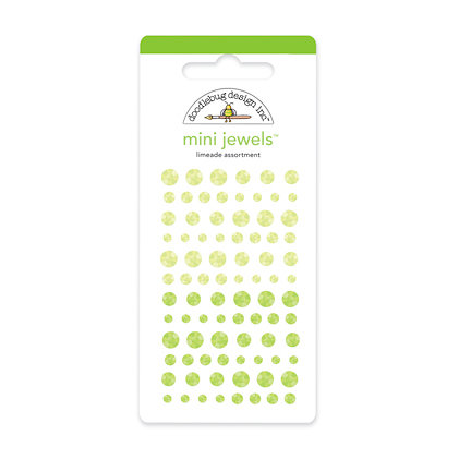 Doodlebug Design - Jewels Adhesive Rhinestones - Mini - Limeade