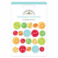 Doodlebug Design - Bon Appetit Collection - Boutique Buttons - Assorted Buttons - Bon Appetit