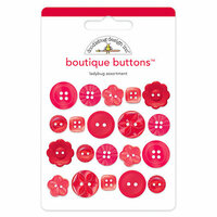 Doodlebug Design - Boutique Buttons - Assorted Buttons - Ladybug
