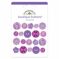 Doodlebug Design - Boutique Buttons - Assorted Buttons - Lilac