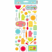 Doodlebug Design - Bon Appetit Collection - Cardstock Stickers - Icons
