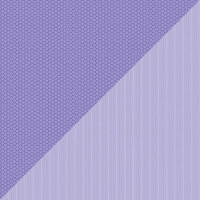 Doodlebug Design - Petite Prints Collection - 12 x 12 Double Sided Paper - Daisy Stripe Lilac
