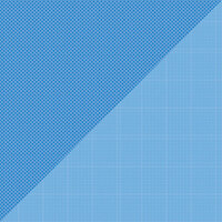 Doodlebug Design - Petite Prints Collection - 12 x 12 Double Sided Paper - Dot Grid Blue Jean