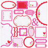 Doodlebug Design - Sweet Love Collection - Cute Cuts - 12 x 12 Cardstock Die Cuts