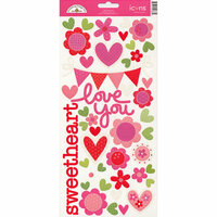 Doodlebug Design - Sweet Love Collection - Sugar Coated Cardstock Stickers - Icons