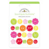 Doodlebug Design - Ladybug Garden Collection - Boutique Buttons - Assorted Buttons - Ladybug Garden