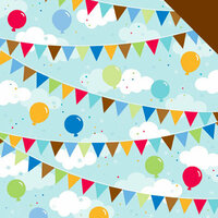Doodlebug Design - Birthday Celebration Collection - 12 x 12 Double Sided Paper - Surprise Party