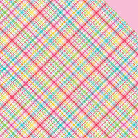 Doodlebug Design - Nifty Notions Collection - 12 x 12 Double Sided Paper - Sew Plaid