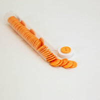 Doodlebug Design - Oodles - Buttons - Round - 19 mm - Tangerine