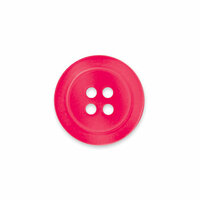 Doodlebug Design - Oodles - Buttons - Round - 19 mm - Light Ladybug