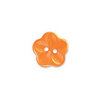 Doodlebug Design - Oodles - Buttons - Flower - 15 mm - Tangerine