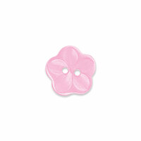 Doodlebug Design - Oodles - Buttons - Flower - 15 mm - Cupcake