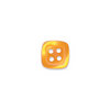 Doodlebug Design - Oodles - Buttons - Square - 13 mm - Tangerine