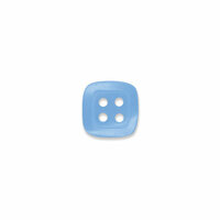 Doodlebug Design - Oodles - Buttons - Square - 13 mm - Blue Bell
