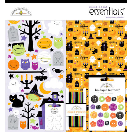 Doodlebug Design - Spooky Town Collection - Halloween - Essentials Kit