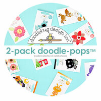 Doodlebug Design - Doodle-Pops - Dimensional Cardstock Stickers - 2-Pack Random Selection