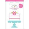 Doodlebug Design - Doodle-Pops - 3 Dimensional Cardstock Stickers - Sweet Cake