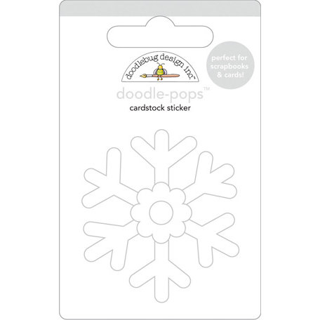Doodlebug Design - Doodle-Pops - 3 Dimensional Cardstock Stickers - Snowflake