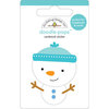 Doodlebug Design - Doodle-Pops - 3 Dimensional Cardstock Stickers - Snowman