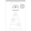 Doodlebug Design - Doodle-Pops - 3 Dimensional Cardstock Stickers - Wedding Cake