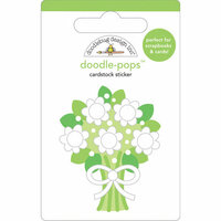 Doodlebug Design - Doodle-Pops - 3 Dimensional Cardstock Stickers - Bridal Bouquet