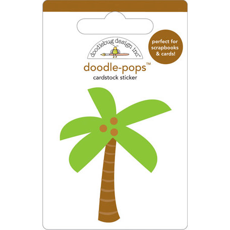 Doodlebug Design - Doodle-Pops - 3 Dimensional Cardstock Stickers - Paradise