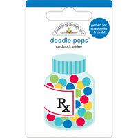 Doodlebug Design - Doodle-Pops - 3 Dimensional Cardstock Stickers - Get Well