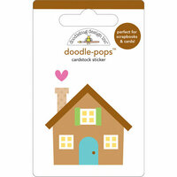 Doodlebug Design - Doodle-Pops - 3 Dimensional Cardstock Stickers - Home Sweet Home