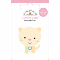 Doodlebug Design - Doodle-Pops - 3 Dimensional Cardstock Stickers - Kitty