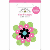 Doodlebug Design - Doodle-Pops - 3 Dimensional Cardstock Stickers - Pretty Posie