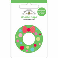Doodlebug Design - Doodle-Pops - Christmas - 3 Dimensional Cardstock Stickers - Wreath