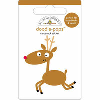 Doodlebug Design - Doodle-Pops - Christmas - 3 Dimensional Cardstock Stickers - Rudy