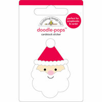 Doodlebug Design - Doodle-Pops - Christmas - 3 Dimensional Cardstock Stickers - Santa
