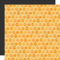 Doodlebug Design - Monster Mania Collection - Halloween - 12 x 12 Double Sided Paper - Pumpkin Patch