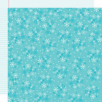 Doodlebug Design - Santa's Workshop Collection - Christmas - 12 x 12 Sugar Coated Double Sided Paper - Snowfall