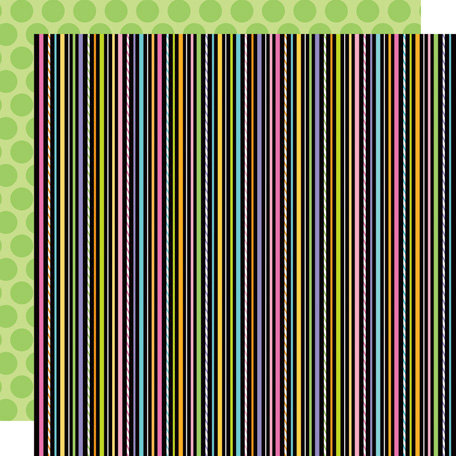 Doodlebug Design - Colorwheel Collection - 12 x 12 Double Sided Paper - Kite Strings