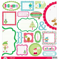 Doodlebug Design - Santa's Workshop Collection - Christmas - Cute Cuts - 12 x 12 Cardstock Die Cuts