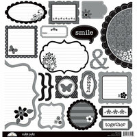 Doodlebug Design - Classic Collection - Cute Cuts - 12 x 12 Cardstock Die Cuts