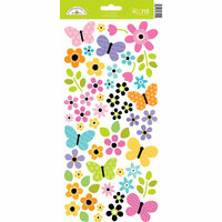 Doodlebug Design - Colorwheel Collection - Sugar Coated Cardstock Stickers - Icons