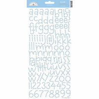 Doodlebug Design - Alphabet Cardstock Stickers - Doodle Twine - Bubble Blue